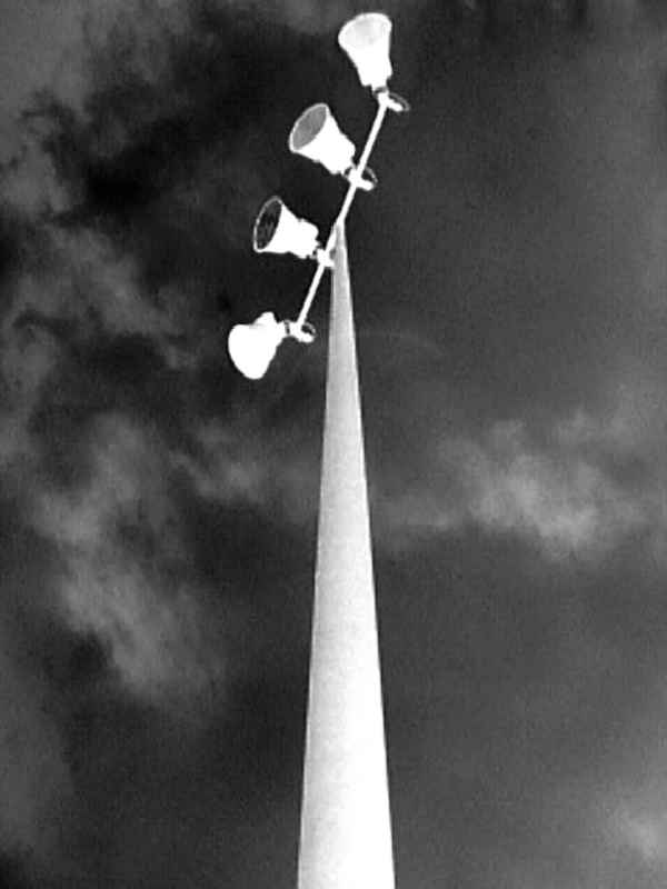 floodlights in relief